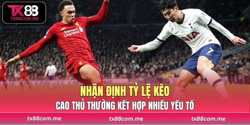 Cao thủ thường kết hợp nhiều yếu tố khi nhận định tỷ lệ kèo cược bóng đá